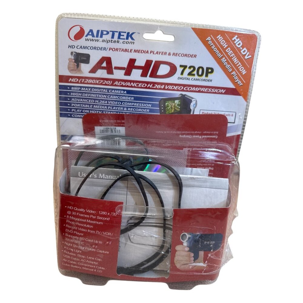 Aiptek A-HD 720P Digital Camcorder Advanced H.264 SKU 8240